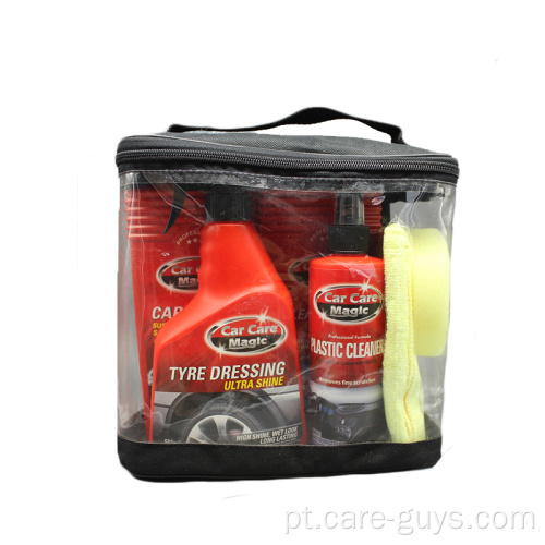 Limpador de carro Kit de lavagem de carro Shampoo Tire Limpes